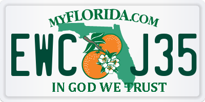 FL license plate EWCJ35