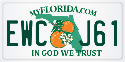 FL license plate EWCJ61