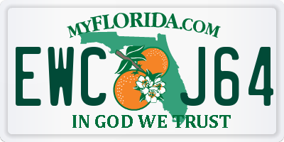 FL license plate EWCJ64