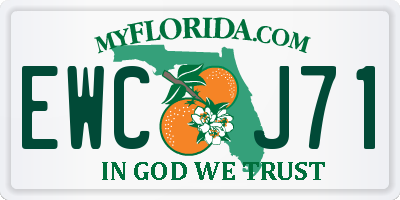 FL license plate EWCJ71