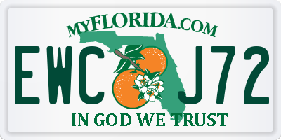 FL license plate EWCJ72