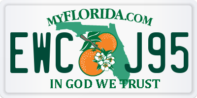 FL license plate EWCJ95