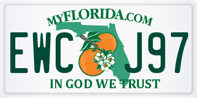 FL license plate EWCJ97