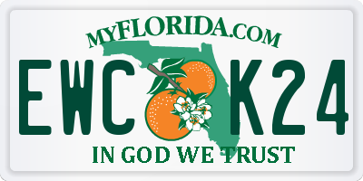 FL license plate EWCK24
