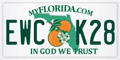 FL license plate EWCK28