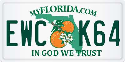 FL license plate EWCK64