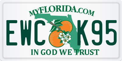 FL license plate EWCK95