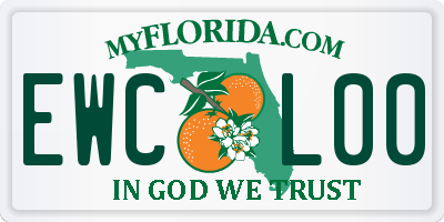 FL license plate EWCL00