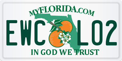 FL license plate EWCL02