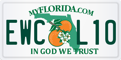 FL license plate EWCL10