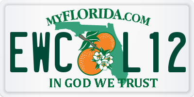 FL license plate EWCL12