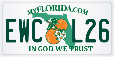 FL license plate EWCL26