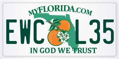 FL license plate EWCL35