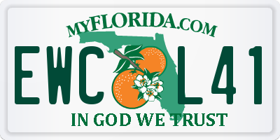 FL license plate EWCL41
