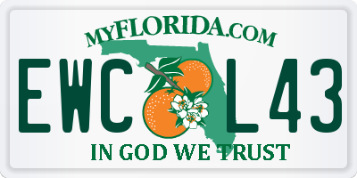 FL license plate EWCL43