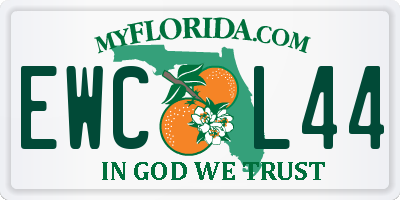 FL license plate EWCL44