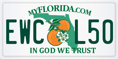 FL license plate EWCL50
