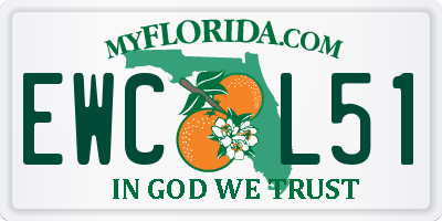 FL license plate EWCL51