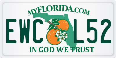 FL license plate EWCL52