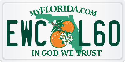 FL license plate EWCL60