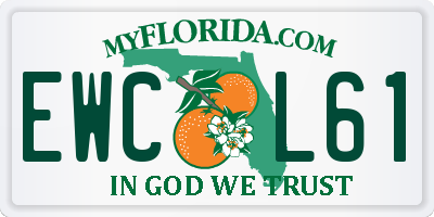 FL license plate EWCL61