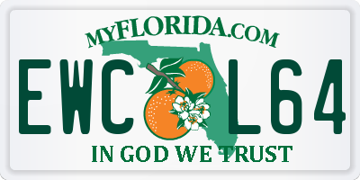 FL license plate EWCL64