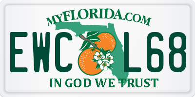 FL license plate EWCL68