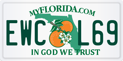 FL license plate EWCL69