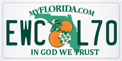 FL license plate EWCL70