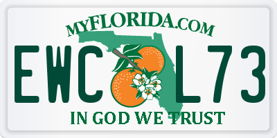 FL license plate EWCL73