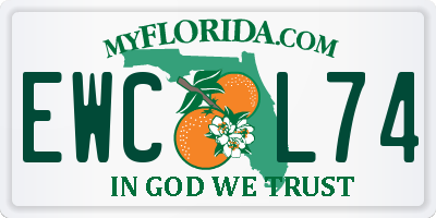 FL license plate EWCL74