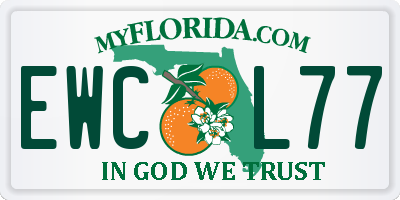 FL license plate EWCL77