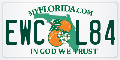 FL license plate EWCL84