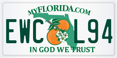 FL license plate EWCL94