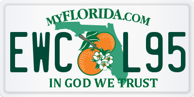 FL license plate EWCL95