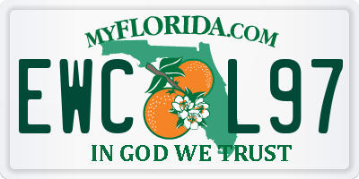 FL license plate EWCL97