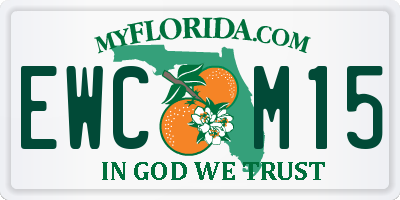 FL license plate EWCM15