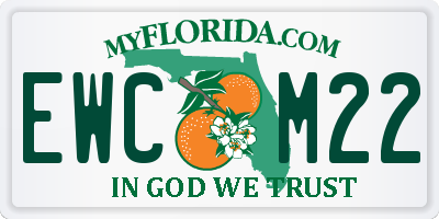 FL license plate EWCM22