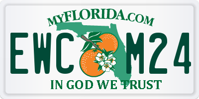 FL license plate EWCM24