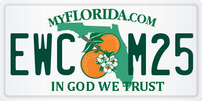 FL license plate EWCM25