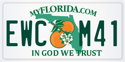 FL license plate EWCM41