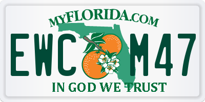 FL license plate EWCM47