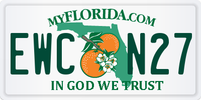 FL license plate EWCN27