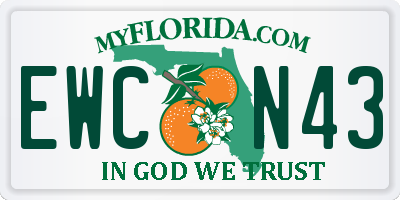 FL license plate EWCN43