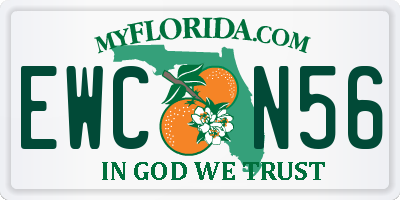 FL license plate EWCN56