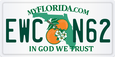 FL license plate EWCN62