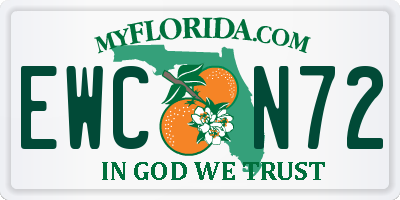 FL license plate EWCN72