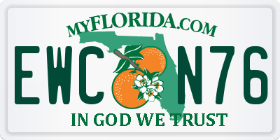 FL license plate EWCN76