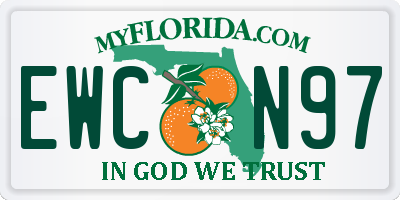 FL license plate EWCN97