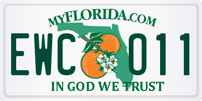 FL license plate EWCO11